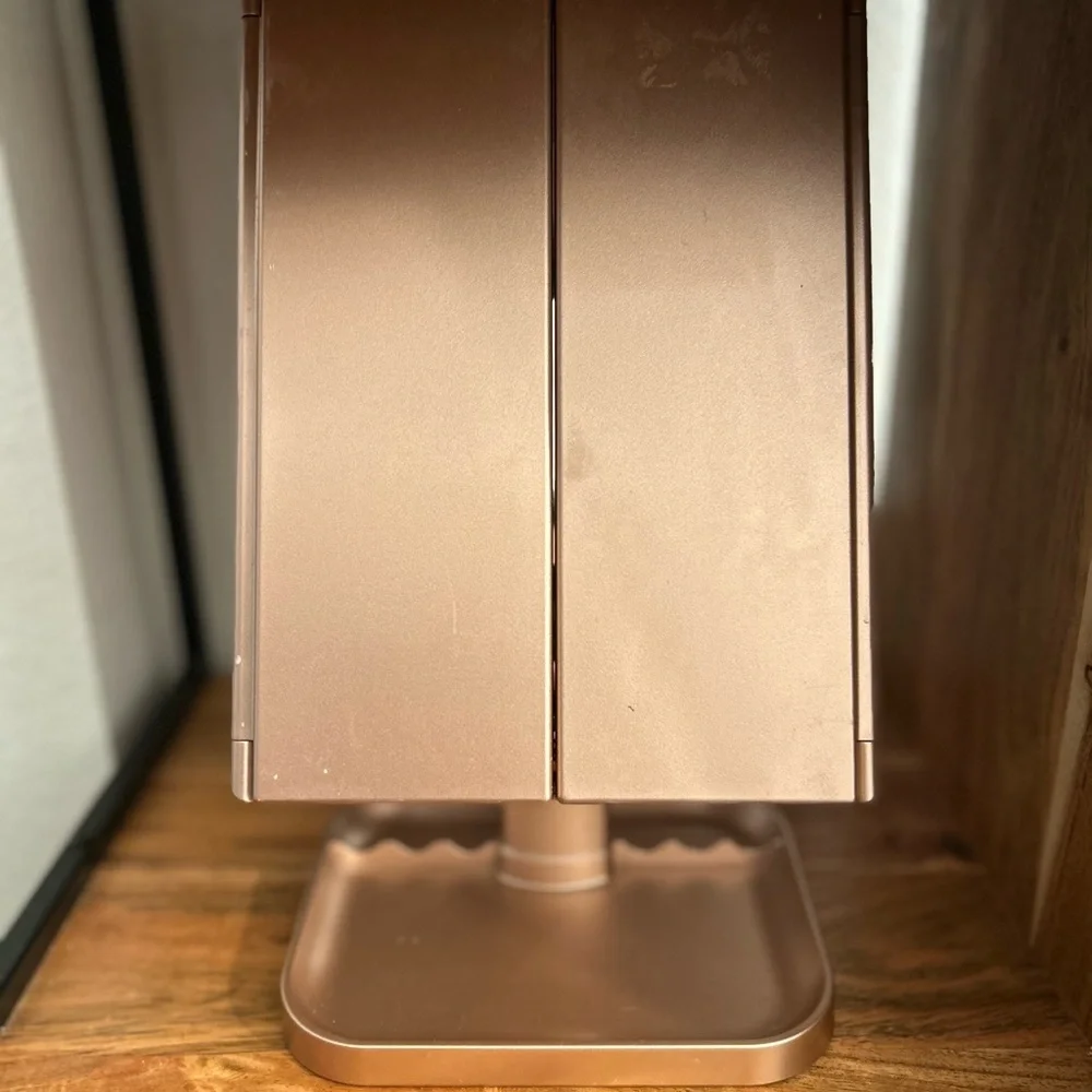 Tri-Fold Vanity Mirror with LED Lights